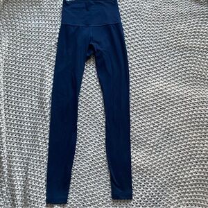 True navy lululemon align leggings